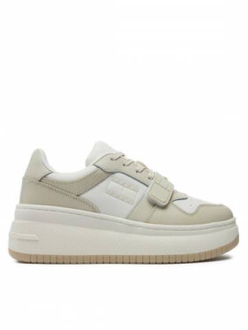 Tommy Jeans Снікерcи Tjw Retro Basket Flatform Velcro EN0EN02573 Écru Tommy Jeans Снікерcи Tjw Retro Basket Flatform Velcro EN0EN02573 Écru