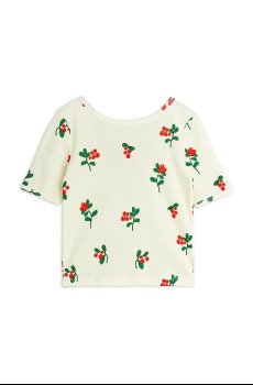 Детская хлопковая футболка Mini Rodini Lingonberries