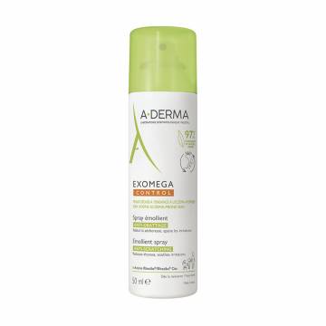 Смягчающий спрей A-Derma Exomega Control Emollient Spray для сухой и атопической кожи, 50 мл Смягчающий спрей A-Derma Exomega Control Emollient Spray для сухой и атопической кожи, 50 мл