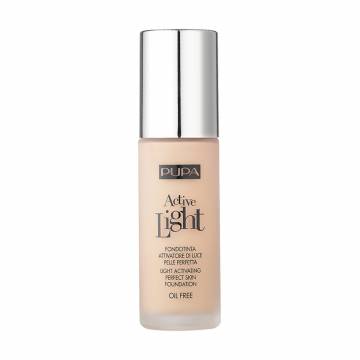 Тональная основа для лица Pupa Active Light SPF 10, 010 Porcelain, 30 мл Тональная основа для лица Pupa Active Light SPF 10, 010 Porcelain, 30 мл