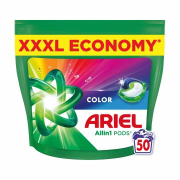Капсулы для стирки ARIEL Pods All-in-1 Color Все-в-1, для цветных вещей, 50 стирок, 50 шт