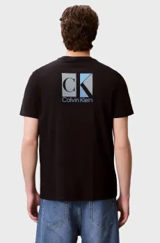 Мужская черная футболка ABSTRACT GRAPHIC Черный XL Calvin Klein LV04RC853G