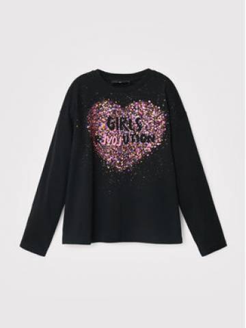 Desigual Блузка Alba 22WGTK05 Чорний Regular Fit Desigual Блузка Alba 22WGTK05 Чорний Regular Fit