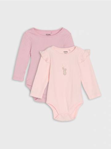 Боді, 2 шт. - рожевий