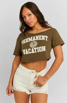 Женский оливковый топ Оливковый M Tally Weijl STSCOBERIE