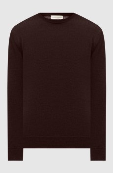 Коричневый джемпер из шерсти