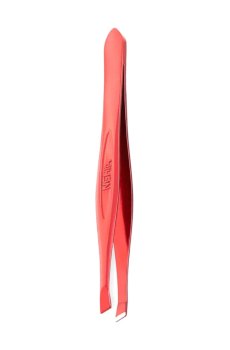Пинцет для бровей Nghia Export Eyebrow Tweezers T.01RE скошенный, красный
