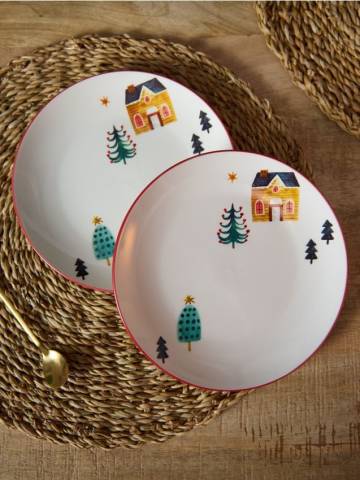 Тарілка 2 pack - різнобарвний Тарілка 2 pack - різнобарвний