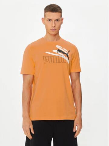 Puma Футболка Ess+ Logo 678988 Оранжевий Regular Fit Puma Футболка Ess+ Logo 678988 Оранжевий Regular Fit