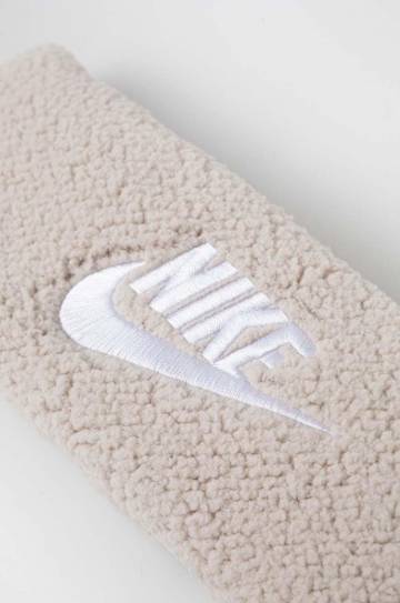 Повязка на голову Nike цвет бежевый Повязка на голову Nike цвет бежевый