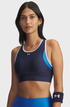 Женский темно-синий топ UA Crossback Mid Open Back Синий L Under Armour 6005838-403