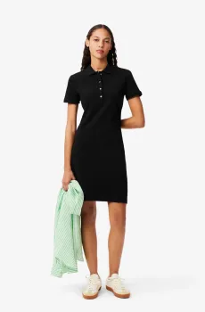 Женское черное платье Черный 40 Lacoste EF5473031
