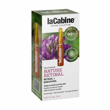 Высококонцентрированная ампула для лица LaCabine Nature Retinal с ретиналем и бакучиолом, 2 мл Высококонцентрированная ампула для лица LaCabine Nature Retinal с ретиналем и бакучиолом, 2 мл