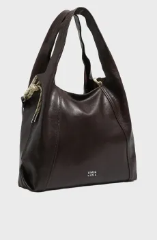 Женская темно-коричневая кожаная сумка Коричневый ONESIZE Bimba Y Lola 252BBAJ8C.12634