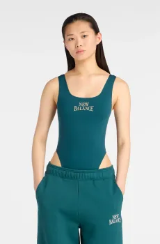 Женское бирюзовое боди Trackside Bodysuit Зеленый M New Balance WS61T61OAAV