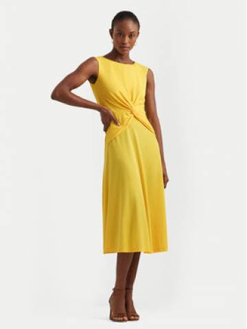 Lauren Ralph Lauren Повсякденна сукня 250872090008 Жовтий Regular Fit Lauren Ralph Lauren Повсякденна сукня 250872090008 Жовтий Regular Fit