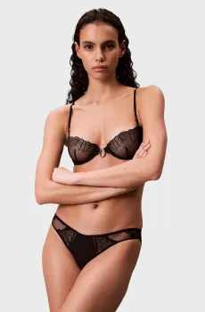 Женские черные трусики BIKINI Черный M Calvin Klein LV00QF8362
