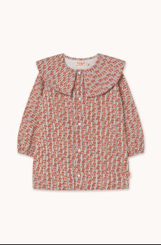 Хлопковое детское платье Tinycottons CHERRIES WOVEN DRESS