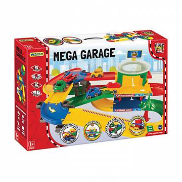Игровой набор Wader Play Tracks Garage Гараж с трассой, от 1 года (53140) Игровой набор Wader Play Tracks Garage Гараж с трассой, от 1 года (53140)