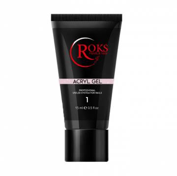 Акрил-гель для ногтей Roks Acryl Gel №1, 15 мл Акрил-гель для ногтей Roks Acryl Gel №1, 15 мл