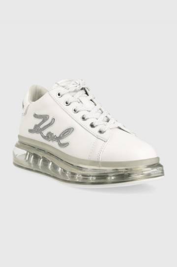 Кожаные кроссовки Karl Lagerfeld KAPRI KUSHION цвет белый KL62610F Кожаные кроссовки Karl Lagerfeld KAPRI KUSHION цвет белый KL62610F