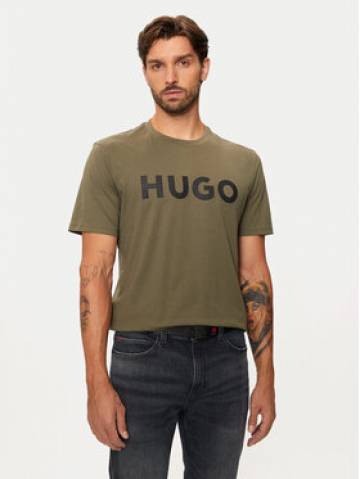 Hugo Футболка Dulivio 50467556 Хакі Regular Fit Hugo Футболка Dulivio 50467556 Хакі Regular Fit