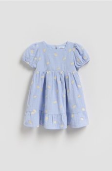 Reserved - Муслінова сукня з вишивкою - блідо-блакитний - 307IB-05X