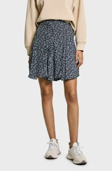 Женская темно-синяя юбка с узором CASSANDRA Синий S Pepe Jeans PL901196