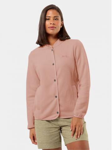 Jack Wolfskin Флісовий реглан Light Curl 1711521 Рожевий Regular Fit Jack Wolfskin Флісовий реглан Light Curl 1711521 Рожевий Regular Fit