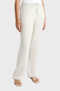 Женские серые брюки FLUID SATIN STRAIGHT PYJAMA PANT Серый 38 Calvin Klein K20K206300