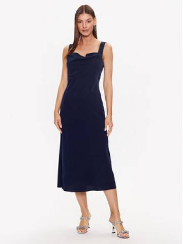 DKNY Коктейльна сукня Cowl Neck Sleeveless DD3C3620 Cиній Regular Fit DKNY Коктейльна сукня Cowl Neck Sleeveless DD3C3620 Cиній Regular Fit