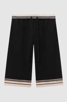 Черные шорты Vanity из шелка