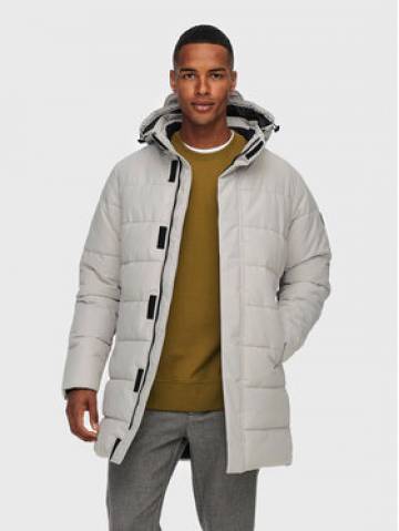 Only & Sons Пуховик Carl Long 22020156 Сірий Regular Fit Only & Sons Пуховик Carl Long 22020156 Сірий Regular Fit