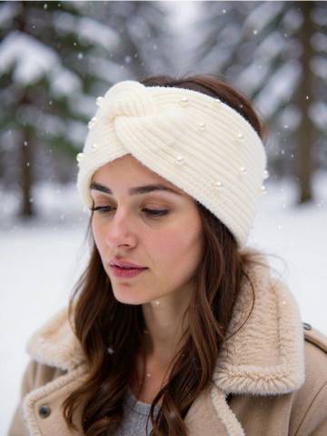 Пов’язка на голову - кремовий