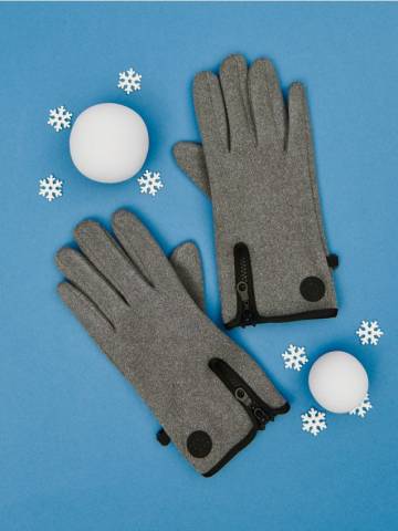 Рукавички - темно-сірий Рукавички - темно-сірий