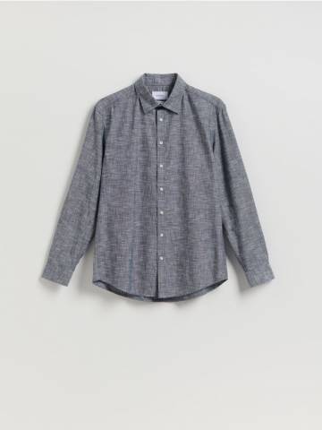 Reserved - Гладка сорочка regular fit - темно-сірий - 068DO-90X Reserved - Гладка сорочка regular fit - темно-сірий - 068DO-90X