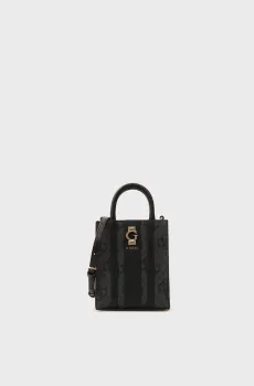 Женская темно-серая сумка с узором ERENIA Серый ONESIZE Guess HWSO7838750