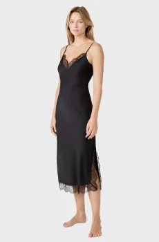 Женская черная ночная рубашка CONFIDENCE Черный S Etam 6556075