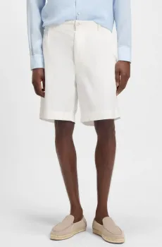 Мужские белые шорты Белый 52 BOSS 50546320;100