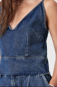 Джинсовая блузка AllSaints LILAH