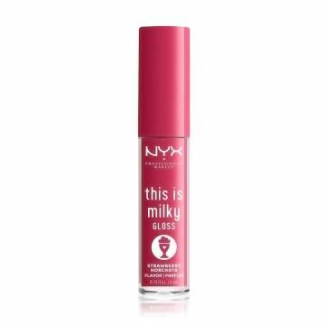 Ароматизированный блеск для губ NYX Professional Makeup This Is Milky Gloss Milkshakes 10 Strawberry Horchata, 4 мл Ароматизированный блеск для губ NYX Professional Makeup This Is Milky Gloss Milkshakes 10 Strawberry Horchata, 4 мл