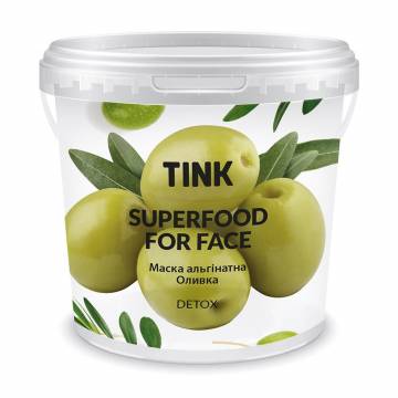 Альгинатная маска для лица Tink SuperFood For Face Alginate Mask Оливка, с детокс эффектом, 15 г Альгинатная маска для лица Tink SuperFood For Face Alginate Mask Оливка, с детокс эффектом, 15 г