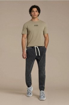 Джинси джогери з ефектом прання - сірий