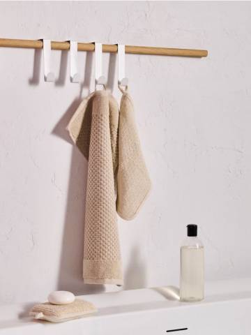 Вішалка на двері 4 штуки - білий