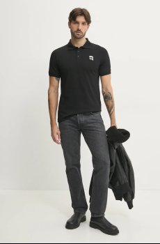 Хлопковое поло Karl Lagerfeld