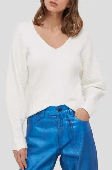 Женский белый пуловер Белый L DKNY P3KSAL67