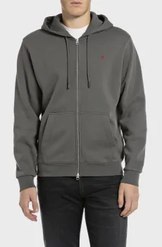 Мужское темно-серое худи Серый M Replay M6924 .000.23736P