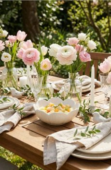 Миска у формі квітки - білий