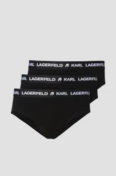 Мужские черные брифы (3 шт) Черный S Karl Lagerfeld A1M47152;999