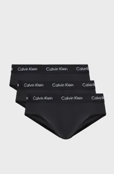 Мужские черные брифы (3 шт) HIP BRIEF 3PK Черный S Calvin Klein 0000U2661G